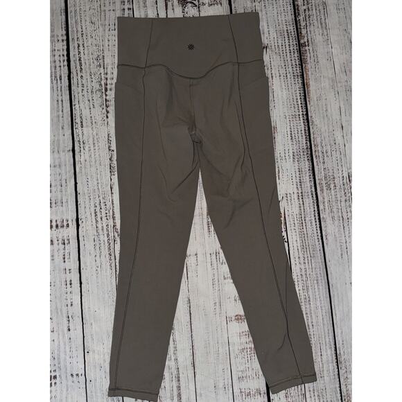 Athleta Olive Leggings with Camo Stripes - Picture 4 of 5